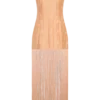Abigail V Neck Fringe Maxi Dress – Orange Abigail V Neck Fringe Maxi Dress – Orange