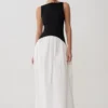 Acacia Contrast Sleeveless Maxi Dress – Black/White Acacia Contrast Sleeveless Maxi Dress – Black/White