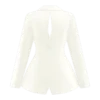 Ada Tailored Satin Blazer – Ivory