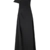Adalyn One Shoulder Crepe Maxi Dress – Black Adalyn One Shoulder Crepe Maxi Dress – Black