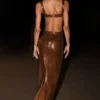 Adoria Sequin Cut Out Maxi Dress – Chocolate Adoria Sequin Cut Out Maxi Dress – Chocolate