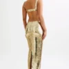 Adoria Sequin Cut Out Maxi Dress – Gold Adoria Sequin Cut Out Maxi Dress – Gold