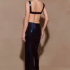 Adoria Sequin Cut Out Maxi Dress – Navy Adoria Sequin Cut Out Maxi Dress – Navy