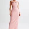 Adoria Sequin Cut Out Maxi Dress – Pale Pink Adoria Sequin Cut Out Maxi Dress – Pale Pink