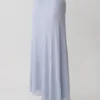Adrienne Lurex Knot Maxi Skirt – Pastel Blue Adrienne Lurex Knot Maxi Skirt – Pastel Blue