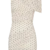 Adrienne One Shoulder Mesh Mini Dress – Polka Dot Adrienne One Shoulder Mesh Mini Dress – Polka Dot
