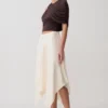 Adrienne One Shoulder Slinky Top – Chocolate