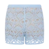 Aeline Crochet Knit Shorts – Sky Blue Aeline Crochet Knit Shorts – Sky Blue