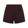 Agatha Suiting Shorts – Plum Pinstripe Agatha Suiting Shorts – Plum Pinstripe