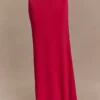 Ainsley Asymmetrical Maxi Skirt With Floral Hardware – Fuchsia Pink Ainsley Asymmetrical Maxi Skirt With Floral Hardware – Fuchsia Pink