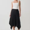 Aisling Ribbed Square Neck Sleeveless Top – Ivory
