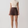 Alden High Waisted Short – Chocolate Alden High Waisted Short – Chocolate