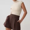 Alden High Waisted Short – Chocolate Alden High Waisted Short – Chocolate