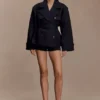 Alden Short Trench Jacket – Black Alden Short Trench Jacket – Black