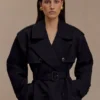 Alden Short Trench Jacket – Black Alden Short Trench Jacket – Black