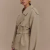 Alden Short Trench Jacket – Pebble Alden Short Trench Jacket – Pebble