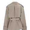 Alden Short Trench Jacket – Pebble Alden Short Trench Jacket – Pebble