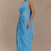Alex Chiffon Maxi Dress – Blue