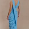 Alex Chiffon Maxi Dress – Blue