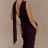 Alex Chiffon Maxi Dress – Cacao Brown Alex Chiffon Maxi Dress – Cacao Brown
