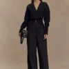Alexia Buttoned Oversized Cardigan – Black Alexia Buttoned Oversized Cardigan – Black
