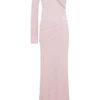 Alexius One Shoulder Knit Maxi Dress – Dusty Pink