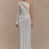 Alexius One Shoulder Knit Maxi Dress – Ivory Alexius One Shoulder Knit Maxi Dress – Ivory