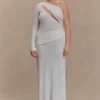 Alexius One Shoulder Knit Maxi Dress – Ivory Alexius One Shoulder Knit Maxi Dress – Ivory