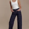 Alima Mid Rise Stud Denim Jeans – Washed Indigo Blue Alima Mid Rise Stud Denim Jeans – Washed Indigo Blue