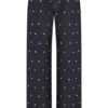 Alima Mid Rise Stud Denim Jeans – Washed Indigo Blue Alima Mid Rise Stud Denim Jeans – Washed Indigo Blue