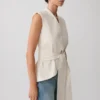 Alina Waist Tie Sleeveless Top – Stripe Alina Waist Tie Sleeveless Top – Stripe
