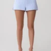 Allison Cotton Short – Blue Pinstripe Allison Cotton Short – Blue Pinstripe