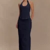 Alma Denim Maxi Skirt – Indigo Blue Alma Denim Maxi Skirt – Indigo Blue