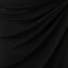 Alyn Off Shoulder Draped Mini Dress – Black