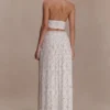 Amaris Gathered Plisse Maxi Skirt – Floral Ditsy Print Amaris Gathered Plisse Maxi Skirt – Floral Ditsy Print