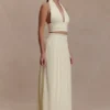 Amaris Gathered Plisse Maxi Skirt – Lemon Amaris Gathered Plisse Maxi Skirt – Lemon