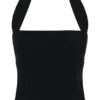 Amelita Suiting Halter Top – Black Amelita Suiting Halter Top – Black
