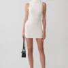 Amilee Scarf Knit Mini Dress – Ivory