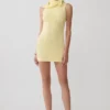 Amilee Scarf Knit Mini Dress – Lemon Amilee Scarf Knit Mini Dress – Lemon