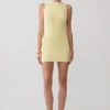 Amilee Scarf Knit Mini Dress – Lemon Amilee Scarf Knit Mini Dress – Lemon