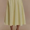 Amirah Midi Skirt – Lemon Amirah Midi Skirt – Lemon
