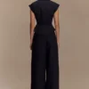 Raya Mid Rise Wide Leg Linen Pant – Black Raya Mid Rise Wide Leg Linen Pant – Black