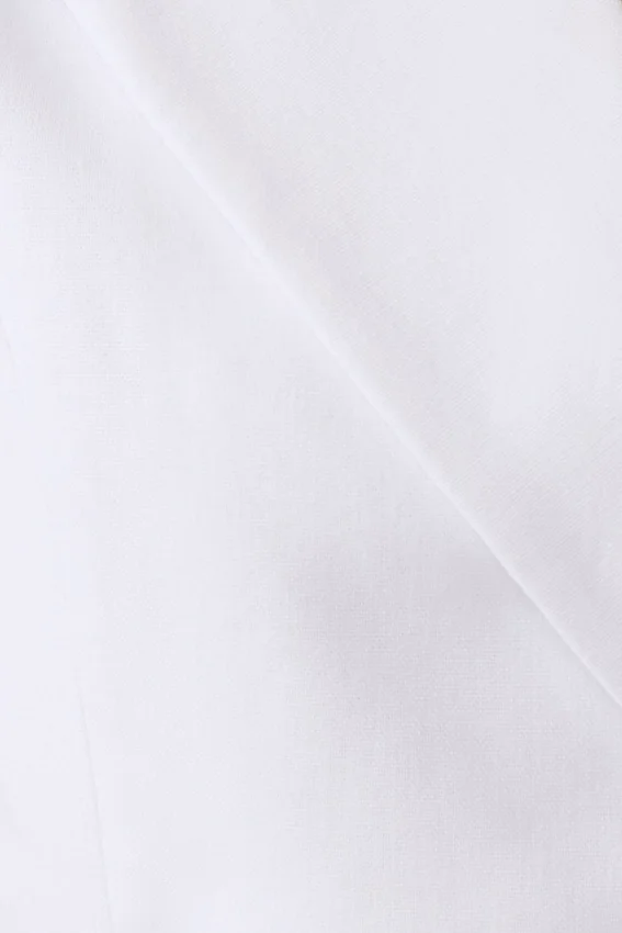 Raya Mid Rise Wide Leg Linen Pant – White Raya Mid Rise Wide Leg Linen Pant – White