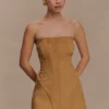 Andy Faux Suede Mini Dress – Camel Andy Faux Suede Mini Dress – Camel