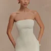 Anette Bandage Knit Strapless Top – Ivory Anette Bandage Knit Strapless Top – Ivory