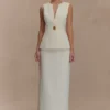 Angelie Suiting Maxi Skirt – Ivory Angelie Suiting Maxi Skirt – Ivory