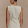 Angelie Suiting Vest Top – Ivory