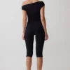 Anh One Shoulder Modal Jumpsuit – Black Anh One Shoulder Modal Jumpsuit – Black
