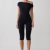 Anh One Shoulder Modal Jumpsuit – Black Anh One Shoulder Modal Jumpsuit – Black