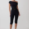 Anh One Shoulder Modal Jumpsuit – Black Anh One Shoulder Modal Jumpsuit – Black